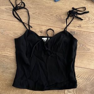 Aritzia Wilfred Black Camisole Blouse